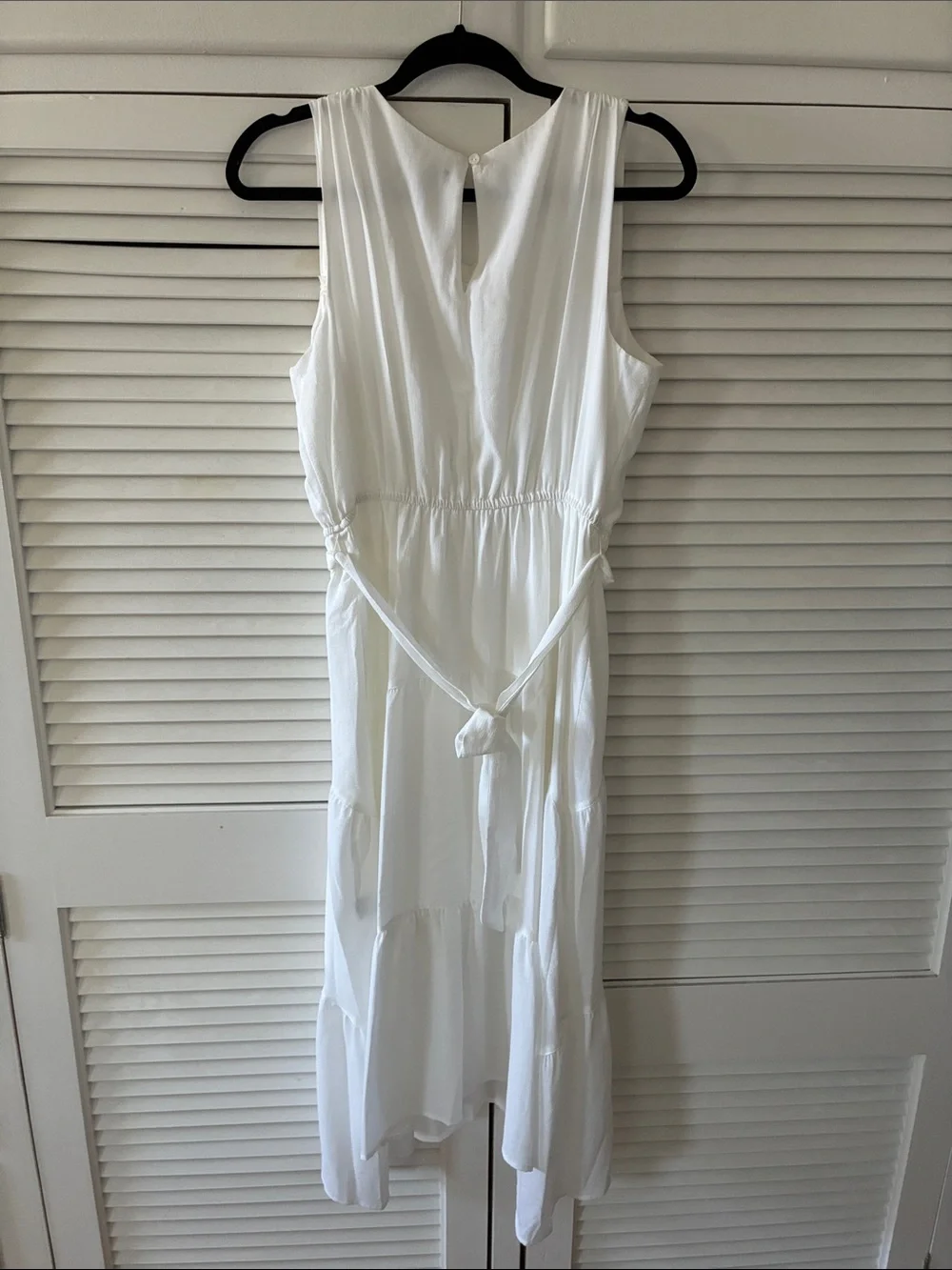 Simply Vera Vera Wang White Sleeveless V-Neck Maxi Dress